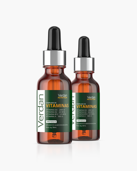 Vitaminas em Gotas (D3, K2, B12 e A)