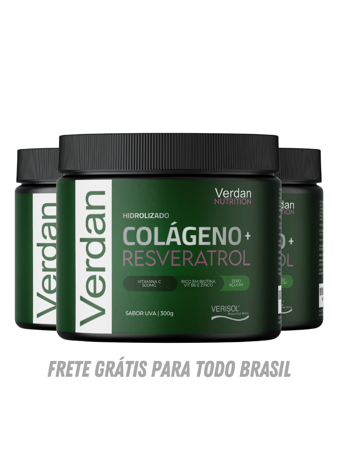 Colágeno + Resveratrol Verdan - 3 unidades