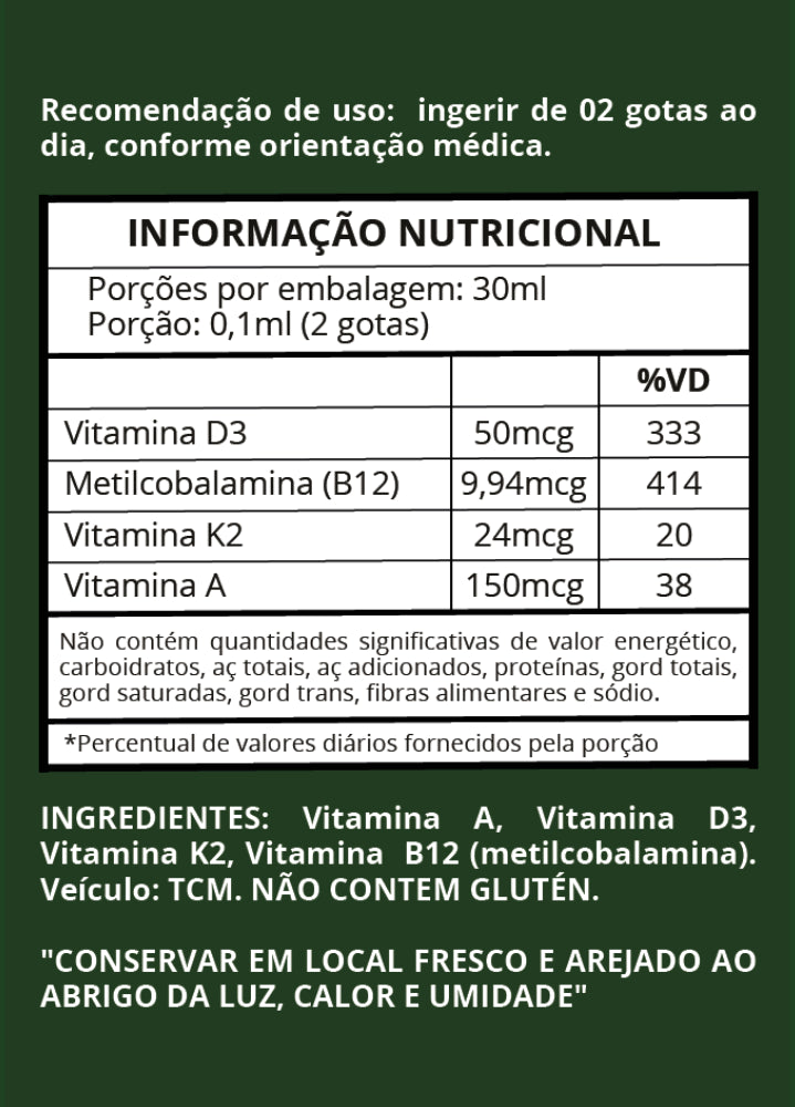 Informação nutricional Verdan