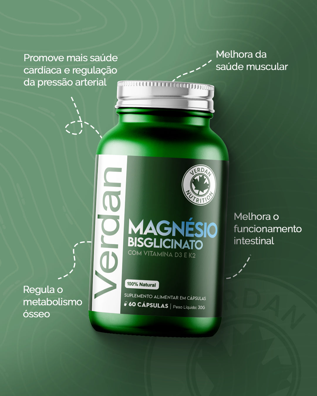 Magnésio Bisglicinato Verdan - Benefícios