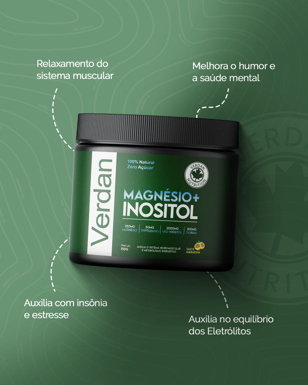 Magnésio+Inositol Verdan - Beneficios 