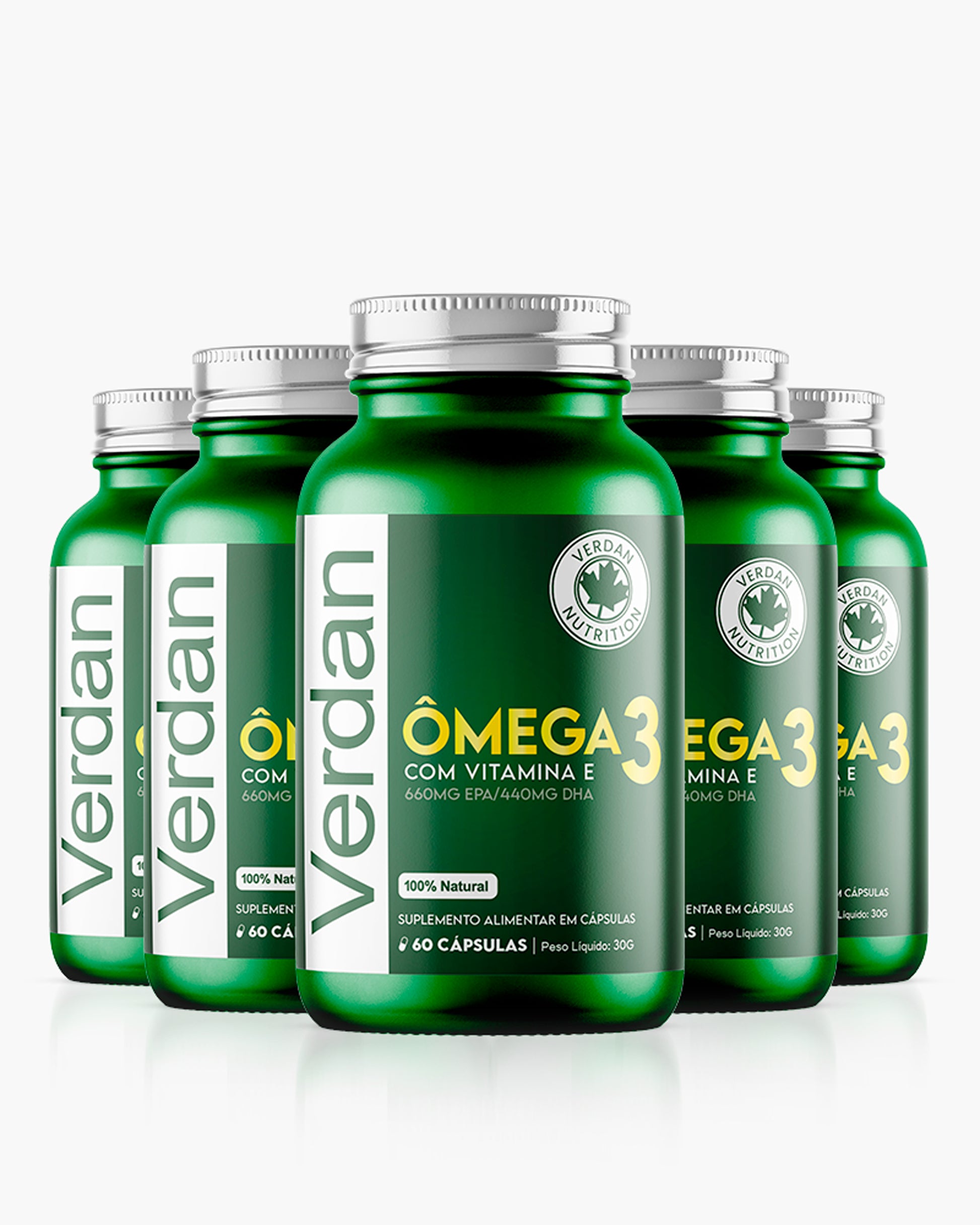 Ômega 3 com vitamina E 5 unidades - Verdan