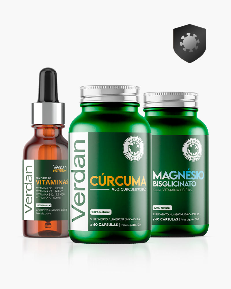 Vitaminas/Cúrcuma/Magnésio Bisglicinato - Verdan